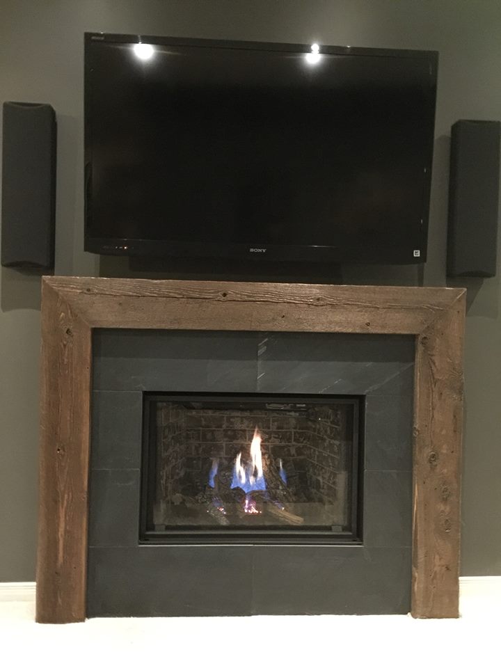 Slate Tiles for Fireplace Fresh Fireplaces – Jmf Custom Wood Features L Barndoors • Feature