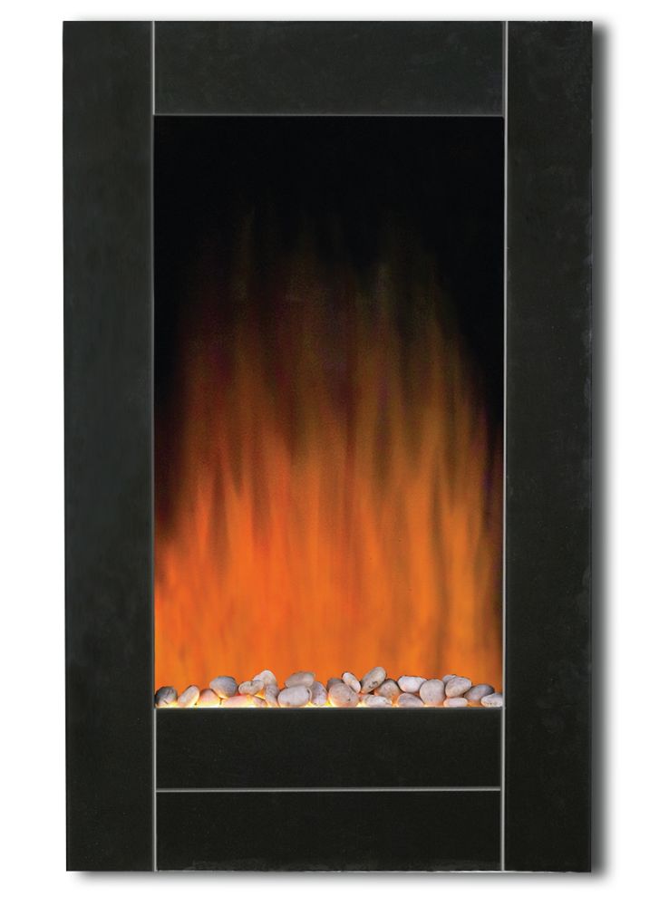 Wall Mounted Natural Gas Fireplace Awesome Black Bevel Edge Glass Front Wall Mount Fireplace