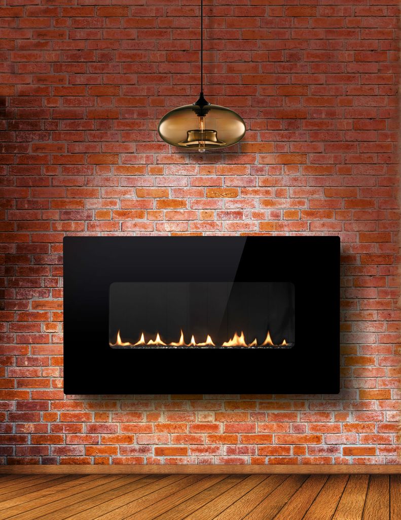 Wall Mounted Natural Gas Fireplace Awesome Esse 48 Landscape Wall Mounted Flueless Gas Fire