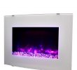 Wall Mounted Natural Gas Fireplace New Swan Curved Wall Mounted Electric Fire White Pebble