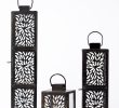 Wayfair Fireplace Screen Beautiful Flower Shadow Small Glass and Metal Lantern