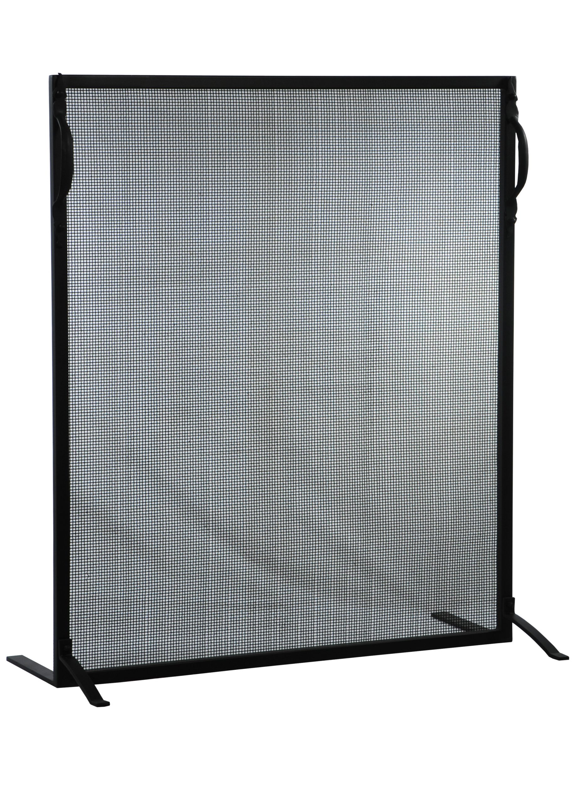 single panel fireplace screen