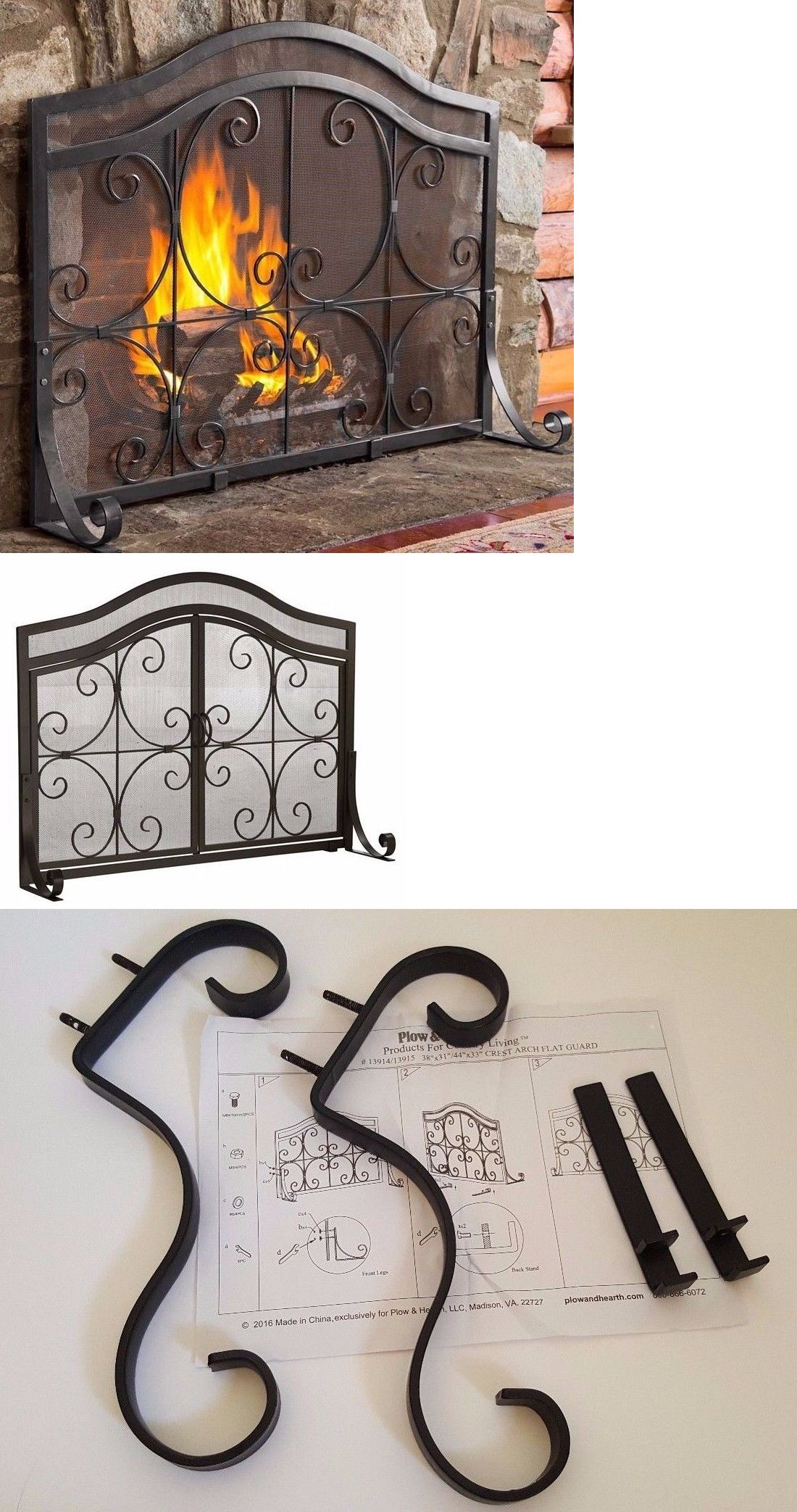 Wayfair Fireplace Screen Lovely Fireplace Screens and Doors Open Box Plow and